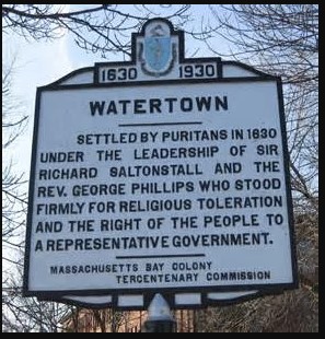 Watertown 300th annversity plaque